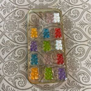 iPhone 13 Mini Hard Case Gummi Gummy Bears Glitter Plastic